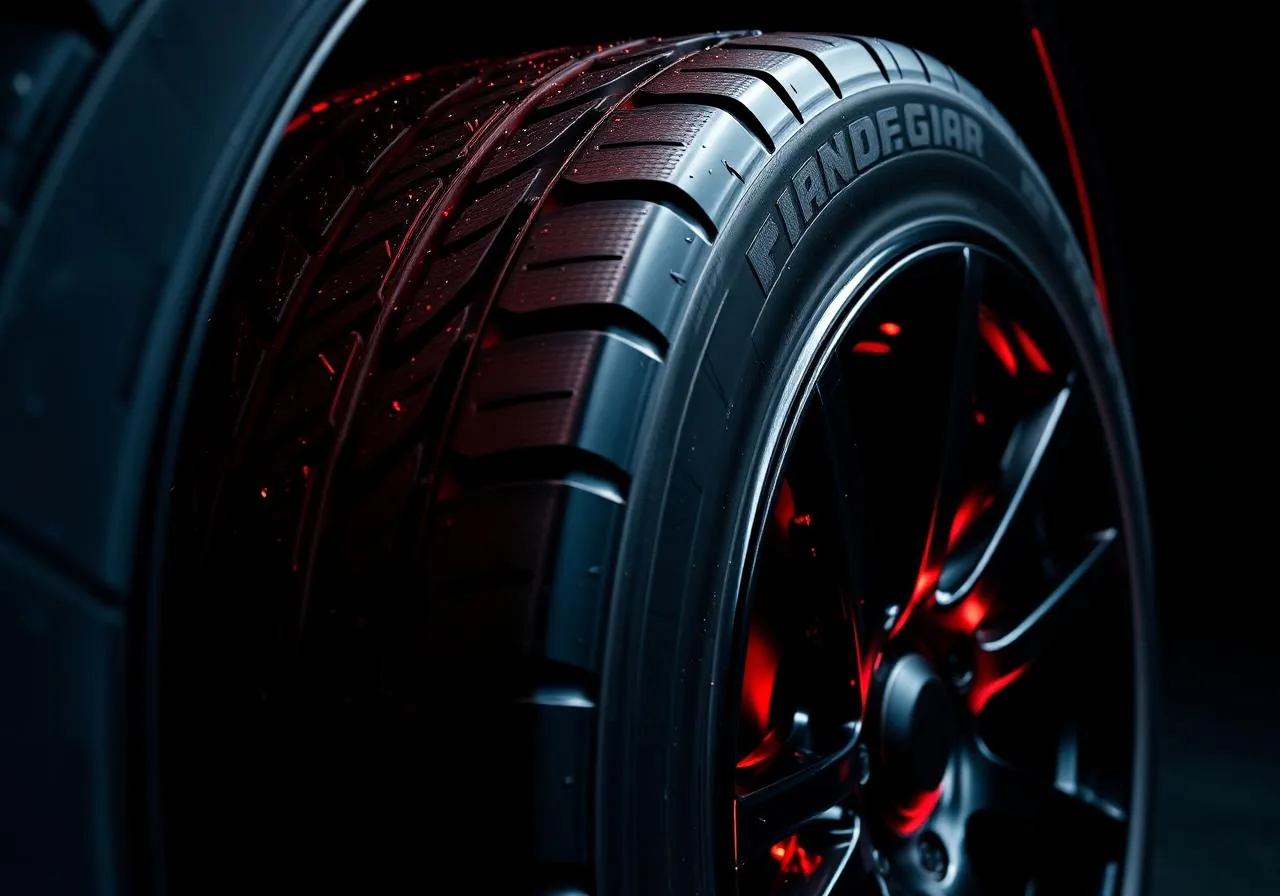 Performance tire close-up